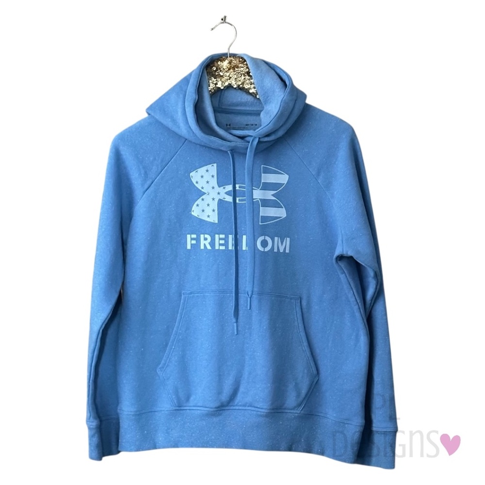 Under Armour Hoodie Womens Freedom Pullover Fleece Sweatshirt Long Sleeve Medium